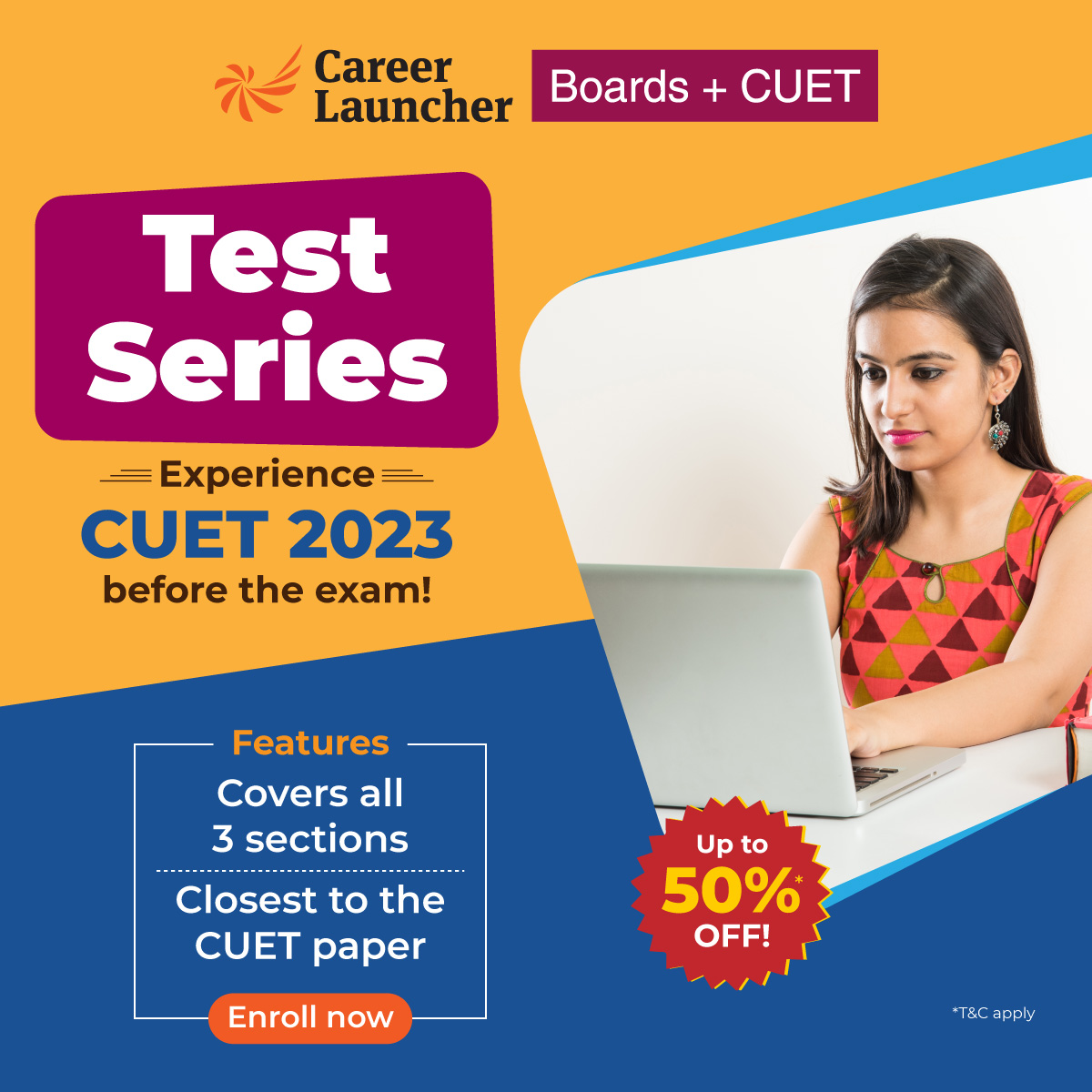 Free CUET Mock Test (2023) Take the test now!