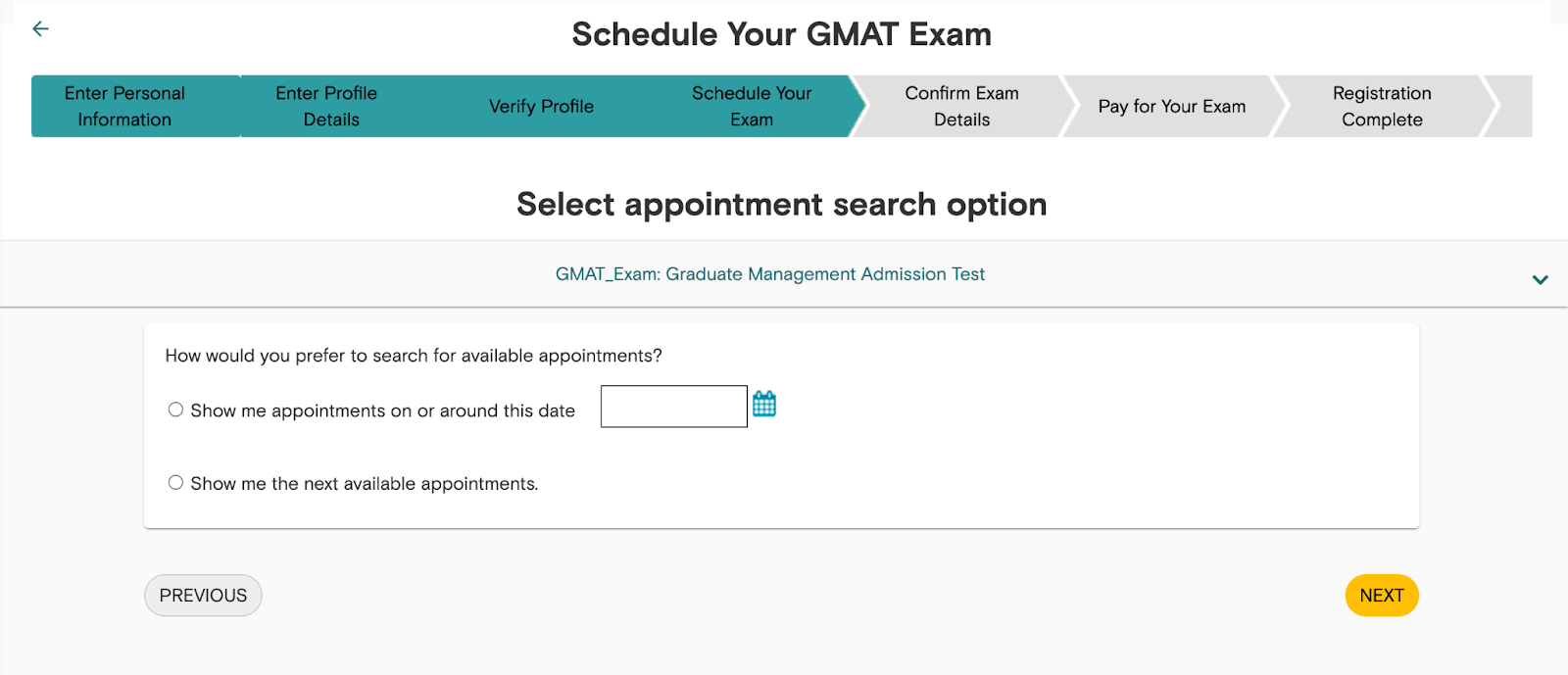 Scheduling Gmat exam date